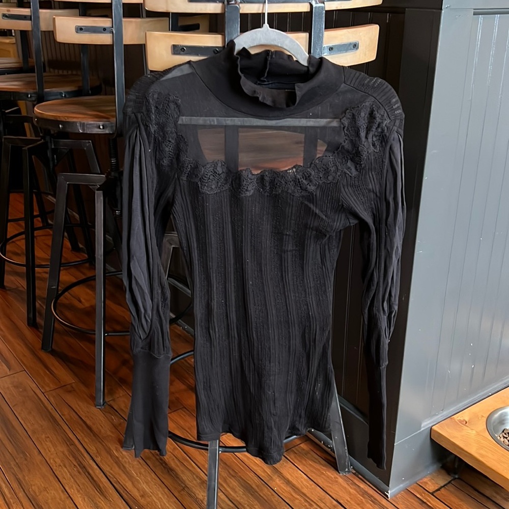 Free People Decorative Turtleneck